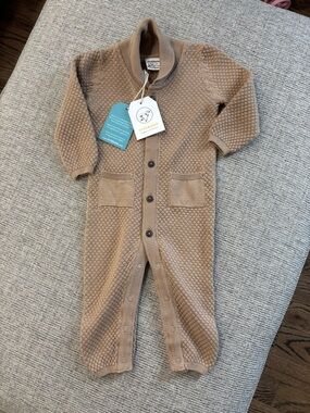 Viverano Organics Camel Knit Baby One-Piece